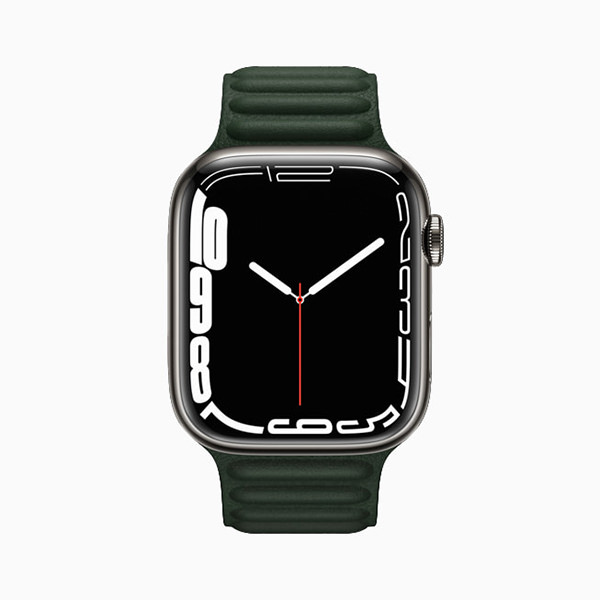 Apple представляет Apple Watch Series 7 c большим продвинутым дисплеем Apple представляет Apple Watch Series 7 c большим продвинутым дисплеем. Его область просмотра стала гораздо больше, а рамка — тоньше.
